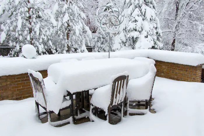 best patio furniture for snow